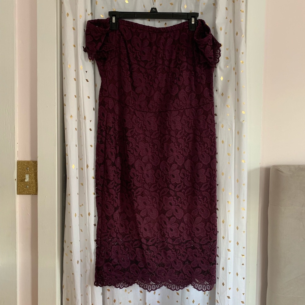 Lace Off the Shoulder Dress